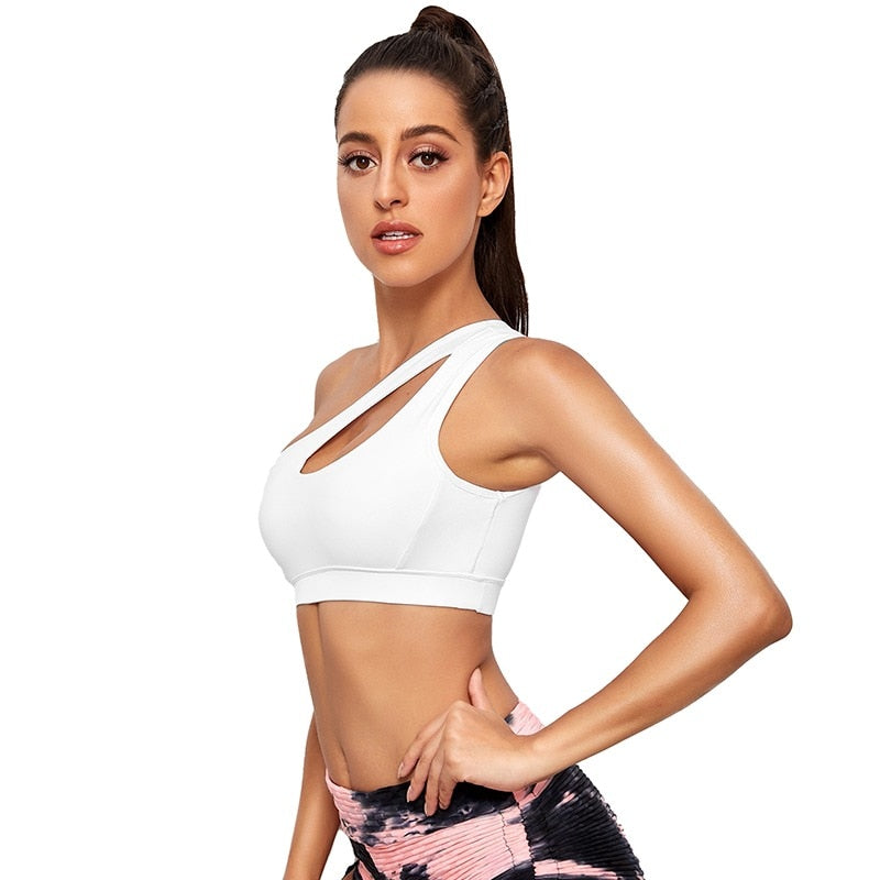 One Shoulder Sports Bra