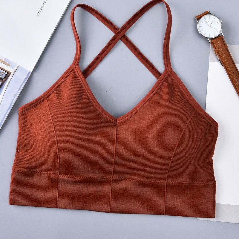 Cross Strap Sports Bra