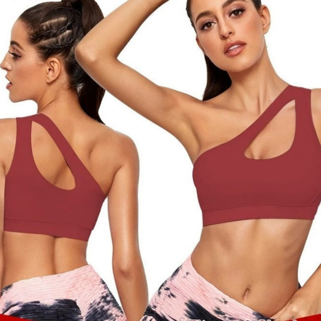 One Shoulder Sports Bra