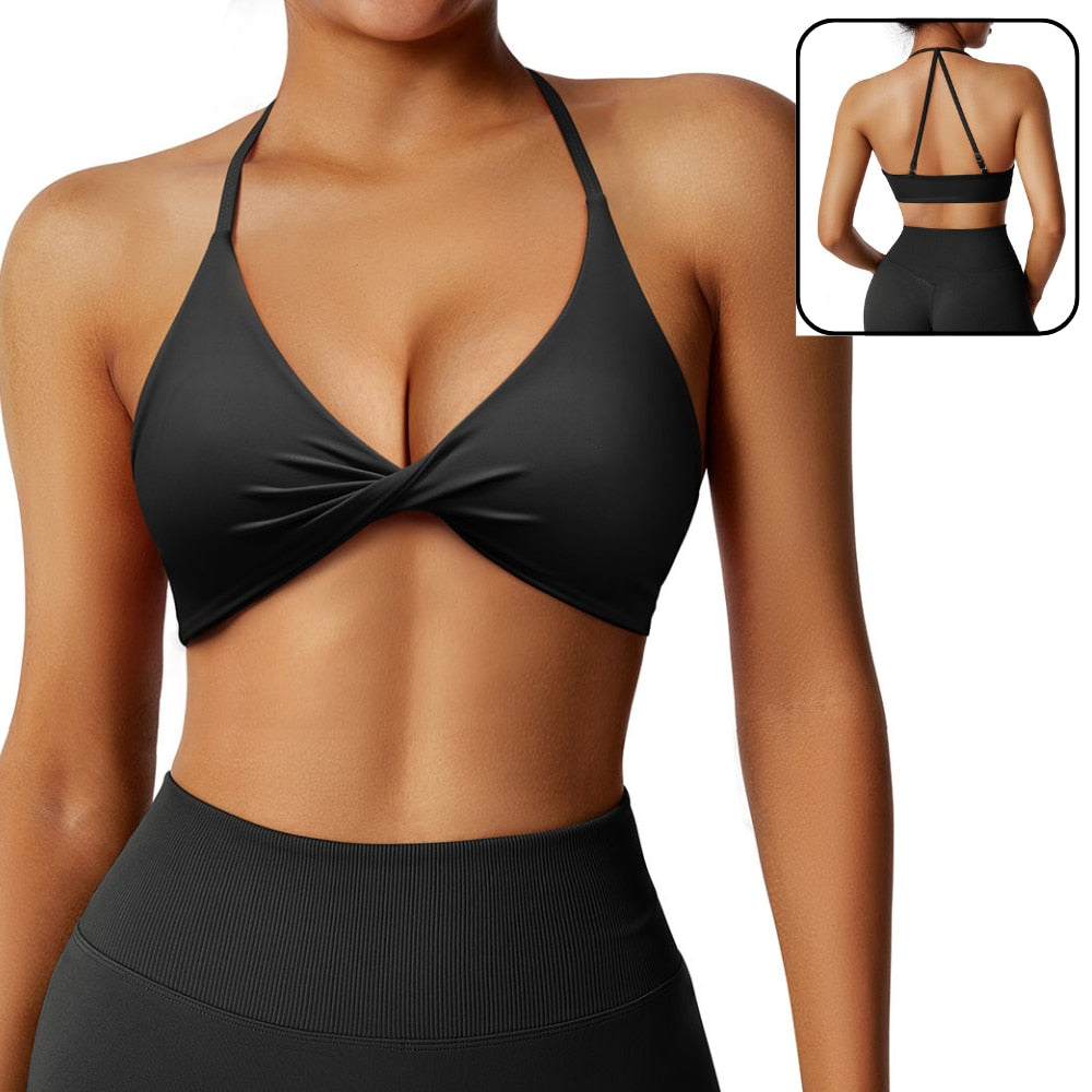 Twist Front Sports Bra