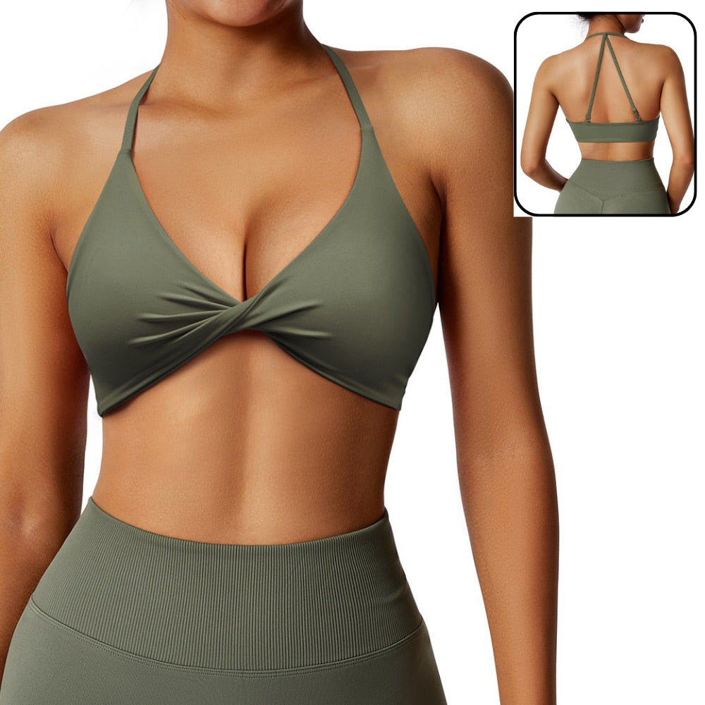 Twist Front Sports Bra